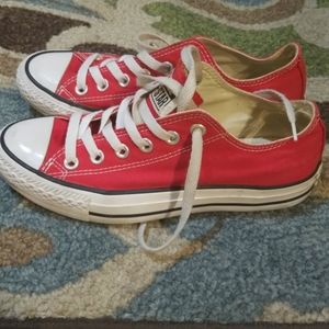 Converse red shoes